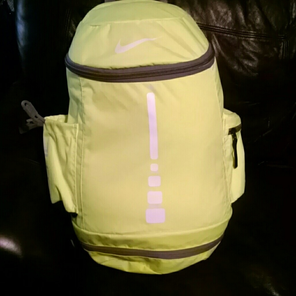 Neon green Nike Elite Back Pack